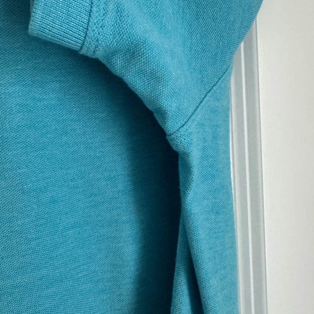 Banana Republic Blue Polo Shirt Vibrant Cotton Blend - Picture 5 of 5